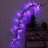 Lámpara de árbol de simulación de ratán LED de Halloween, lámpara de ratán con diseño de calabaza, murciélago araña, atmósfera de festival fantasma, lámpara de árbol decorativa