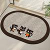 Tapete de Porta de Banheiro Personalizado Antiderrapante Tapete de Pé de Lama Diatomácea Tapete de Banheiro Banheiro Vaso Sanitário Carpete Tapete de Chão Absorvente para Banheiro