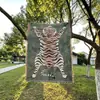 Manta Criativa com Personalidade de Tigre Manta Decorativa para Sofá Manta Casual de Algodão Tapeçaria Manta de Viagem Manta de Acampamento