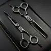 Nuevas Tijeras de Peluquería Shenxingzhe Negras de 6.0 pulgadas, Semi-Portátiles, Tijeras para Cortar el Cabello, Tijeras Planas, Tijeras para Flequillo, Tijeras Entresacadoras