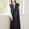 Transfronterizo Nuevo Japonés y Coreano 2023 Primavera y Verano Nuevo Conjunto de Vestido Chaleco sin Mangas Amazon 3 colores