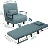 Sofá Cama Plegable de Doble Propósito Plegable Multifuncional Sofá para Descanso de Almuerzo Tela Apartamento Popular Simple Sofá Cama para Apartamento Pequeño