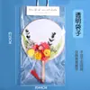 Kit de Materiales DIY de Abanico de Flores Secas Estilo Chino para el Día de la Madre, Actividades de Calentamiento, Abanico de Palacio Estilo Antiguo, Abanico de Flores Eternas Hecho a Mano