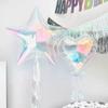 Balão de Filme de Alumínio Colorido Transparente Gradiente Amor Estrela de Cinco Pontas Bola Redonda Decoração de Festa de Casamento Aniversário Layout de Fundo