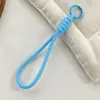 Cordão Colorido Novo para Celular Transfronteiriço, Corda Trançada Feita à Mão, Chaveiro para Capa de Celular DIY, Alça Destacável Anti-Perda para Garrafa de Água