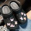 Pingentes de Desenho Animado Kuromi para Crocs, Decorações de Sapato DIY para Estudantes