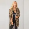 Ins Primavera y Verano Nuevo Amazon AliExpress Explosiones Europeas y Americanas Cárdigan Ropa Protectora Solar Ropa de Playa Estampado de Leopardo Kimono