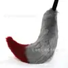 Orelha de besta de pelúcia grande feita à mão cauda de besta acessórios de joias para cosplay cauda de raposa Cauda de Lobo acessórios de cauda de gato