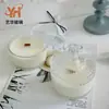 Copo de Vidro para Vela Perfumada de Iurta Mongol DIY no Atacado, Recipiente Vazio de Cera de Soja Caseiro DIY, Pote de Doces para Casa