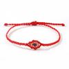 Nuevo Pulsera de Ojo Maligno Tejida a Mano con Cuerda Multicolor Ajustable, Moderna y Versátil, Popular en Europa y América