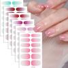 Zhengxiang Celebridad de Internet Degradado Polvo de Cebolla Calcomanías para Manicura Brillantes Lindas Niña Impermeables Calcomanías Adhesivas para Uñas Calcomanías Completas