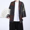 Verano 2025 Estilo Étnico Moda Artística Estilo Chino Tendencia Retro para Hombre Cárdigan Ropa Protectora Solar Kimono Bata