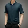Camisa de Manga Corta Sin Marca para Hombre Verano Delgada Joven y de Edad Media Casual de Negocios Camisa Estampada con Patrón Oscuro Ropa para Hombre