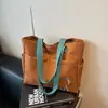 Bolso Tote Simple de Hombro de Gran Capacidad Nuevo 2025 Transfronterizo Bolso de Mano para Estudiante Lona para Viajero Bolso Grande Versátil para Mujer