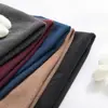 Capa base térmica para hombre, cuello medio-alto, forro polar cepillado por ambos lados, top cálido, camiseta de manga larga de invierno, ropa interior de otoño