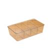 Caja de Almacenamiento Transparente PET4 con Celosía para Clasificar Calcetines, Juguetes para Niños, Rompecabezas Lego, Caja de Clasificación de Escritorio, Caja de Comestibles a Prueba de Polvo