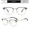 Gafas de moda DR.LOLLY con montura de alambre de titanio puro para cejas, estilo retro, de medio marco, con acabado ajustable, para miopía