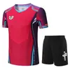 Uniformes Nuevos de Tenis de Mesa para Hombres y Mujeres, Playeras de Tenis de Mesa de Secado Rápido y Manga Corta, Uniformes de Entrenamiento para Competición de Estudiantes y Niños, Compra Grupal 23096