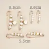 Pantalones Falda Fijos de Cintura Ceñida con Broche de Perla Artefacto de Cintura Ceñida Ropa Cuello Capa Broche Ligero Anti-deslizamiento Joyería