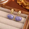 Pendientes Ovalados de Esmalte Frescos y Dulces con Goteo de Aceite, Pendientes de Moda Desmontables de Alta Gama para Mujer, Pendientes Coloridos de Dopamina