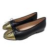Venta al por mayor de fábrica Zapatos Planos Estilo Pequeño Fragante Moda Cuero Genuino Lazo Zapatos de Leche Boca Baja Cómodos Perezosos Zapatos de Ballet
