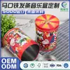 Lata de Música Navideña Empaque de Regalo de Pascua Caja Redonda de Lata con Lata de Música Personalizada de Grado Alimenticio