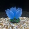 Suministros para Acuarios Tanque de Peces Rocalla Decoración de Paisajismo para Tanque de Peces Hierba Acuática Artificial Luminosa Hongo Hoja de Loto Decoración de Silicona