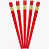 [palillos rojos] palillos de aleación palillos domésticos palillos de boda hotel doméstico festivo antideslizantes desinfección palillos rojos