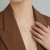Collar de amor transfronterizo de 8 caracteres no se desvanece moda nicho femenina simple de alta gama colgante de amor cadena caliente al por mayor