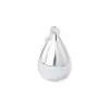 Colgante de Plata de Ley S925 de Gota de Agua Grande Brillante de 13 mm Cuerda para Collar DIY Accesorios de Material para Collar de Plata Colgante
