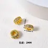 Acessórios de cristal DIY para pulseiras, contas espaçadoras douradas com areia, materiais para joias banhados a ouro cobre e acessórios de cordão feitos à mão