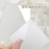 Paleta de Arte para Uñas Pintada a Mano Práctica Principiante Pintada Paleta Manchada Pintura de Flores Transparente de Doble Cara Escarchada Reutilizable