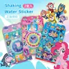 Agítalo Calcomanía de Agua My Little Pony Dibujos Animados Infantiles Estéreo 3D Arena Movediza Paw Patrol Calcomanía Decorativa DIY Peppa Pig