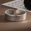 Pulsera Mantra de Gran Compasión del Loto Estilo Étnico Retro Texto Amplio Nicho de Gama Alta Estilo Nacional Pulsera Abierta para Regalos