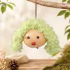 Kit de material para manualidades de muñeca con pelo rizado de calabaza con forma de huevo, accesorios de muñeca lindos con temática de bosque, venta directa del fabricante