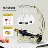 Estante de vino para el hogar, estante de vino decorativo, soporte para botellas de vino, estante de vino de estilo europeo, estante de vino para el hogar, pieza decorativa
