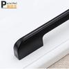 Manija de puerta de armario alargada 1 m manija de puerta de aleación de aluminio para cajón de mueble vitrina negra moderna minimalista