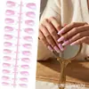 Pontas de Unha Brancas Lisas Estilo Francês Mais Vendidas da Amazon com Toque de Luxo, Unhas Postiças, Unhas Usáveis, Alongamentos de Unha
