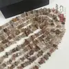 Negro Natural Oro Super Siete Redondo Asimétrico Espaciador Semiacabado Pulsera DIY Cadena para Clavícula Color Oro Super Siete Cuentas Planas Grava