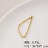 Aleación Minimalista Geometría Figura Irregular Colgante Pequeño Hecho en Casa DIY Joyería Hecha a Mano Aretes Aretes Accesorios Material