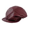 Moda Otoño e Invierno Nuevo Sombrero Octagonal de Cuero Retro para Mujer, Estilo K, Nicho, Versátil, Favorecedor del Rostro, Pequeño Hacia Atrás, Gorra Delantera