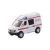 Simulação Transfronteiriça Liga de Metal Puxar para Trás Porta que Abre Carro de Polícia Infantil Menino Brinquedo de Inércia Carro Educativo Interativo Pai-Filho