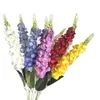 Flor de Delfinio Artificial para Arreglos Florales de Salón de Bodas y Hotel, Flor de Delfinio Artificial Personalizada
