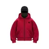 Chamarra Sudadera Bordada Simple Nueva de Diseño de Nicho a Prueba de Viento con Cremallera Doble Extremo Otoño e Invierno 2025 Europea y Americana Transfronteriza