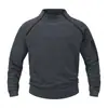 Moletom Europeu Cruzado Outono e Inverno com Meio Zíper Slim Fit Manga Longa Pulôver Jaqueta de Lã Masculina Roupas Casuais Esportivas Europeias e Americanas