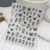 Série Duyuer Adesivos de Unha Populares Estilo Influenciador Realista com Suporte Adesivo para Decoração de Unhas DIY