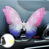 Ornamento de Borboleta para Painel de Carro Decoração de Saída de Ar Personalizada Criativa Cura Dinâmica Acessório de Interior de Carro