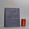 Bolsa de papel Kraft al por mayor para compras portátil empaque de bolsa de papel bolsa de papel para regalo al por mayor bolsa de papel para ropa