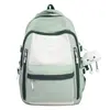 Mochila multicompartimento estilo coreano para alunos do ensino fundamental e médio, mochila para laptop de grande capacidade, mochila leve para viagem
