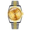 Explosões de comércio exterior moda Diamante clássico relógio de ouro relógio masculino relógio masculino pulseira de aço Relógio masculino não mecânico uma geração de cabelo